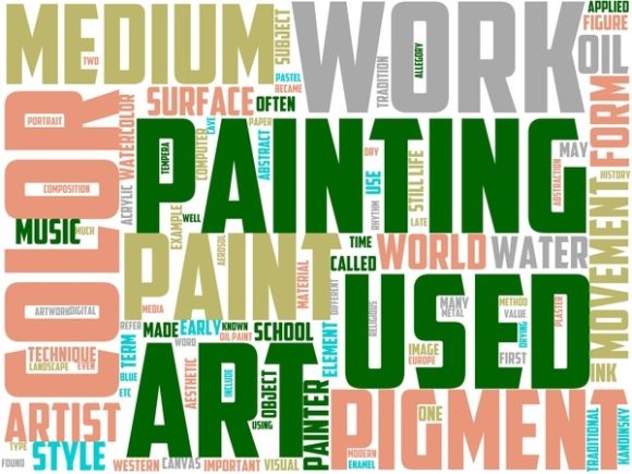 Painter Wordart Wallpaper: A Hand-Drawn, Versatile Design Resource for Creative Projects