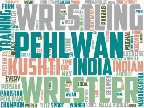 Pehlwani Wordart Tie Dye