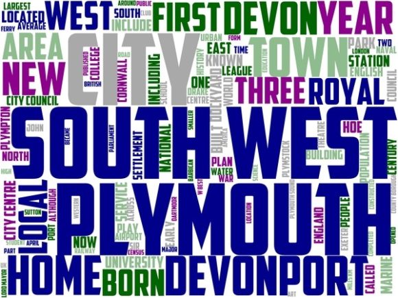 Plymouth Wordart Wallpaper: A Vibrant, Hand-Drawn Word Cloud for Creative Expression
