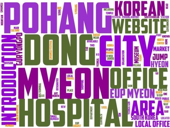 Pohang Wordart Book Cover