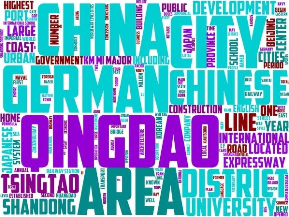 Qingdao Wordart Sticker: A Versatile Hand-Drawn Wordcloud for Real-World Creative Execution